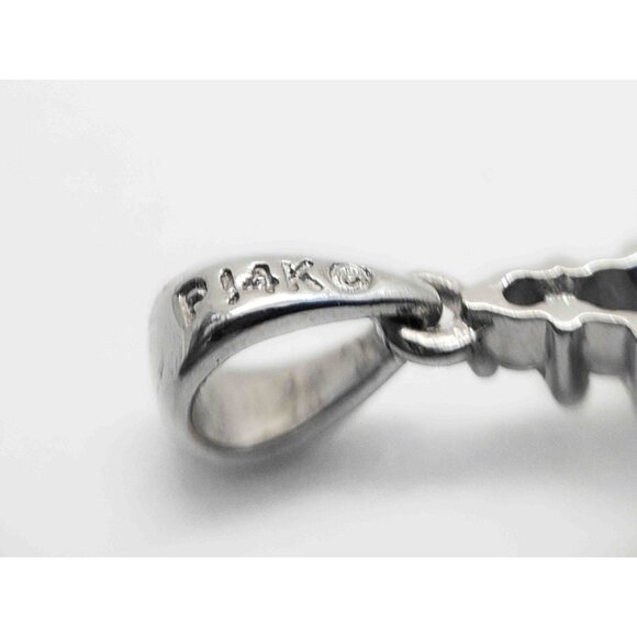 0.35 ctw Diamond Cluster Cross Charm Pendant 14k White Gold - Picture 4 of 5